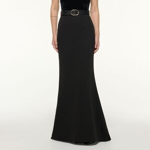 Roland Mouret Heavy Cady Train Maxi Skirt